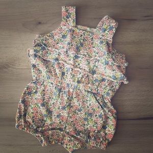 Floral baby romper